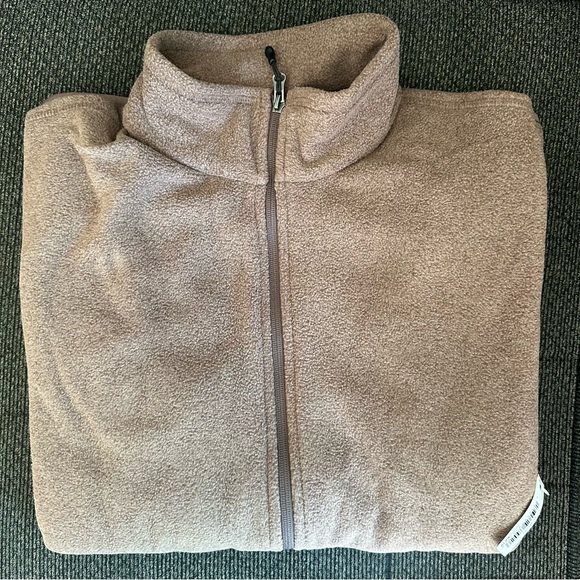 NEW! Amazon Essentials Mens Brown Full Zip Polar Jacket size Large - Picture 3 of 6